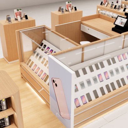 ออกแบบ ผลิต และติดตั้งร้าน : ร้าน Ramruay Telecom Shop (Central ศรีราชา จ.ชลบุรี)